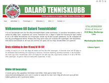 Tablet Screenshot of dalarotennisklubb.se